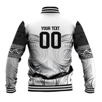 Custom Rugby New Zealand Black Fern Baseball Jacket Niho Taniwha Inspired