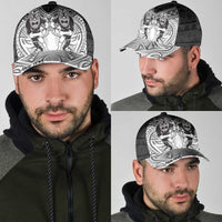 Personalised Rugby New Zealand Black Fern Classic Cap Niho Taniwha Inspired