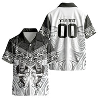 Custom Rugby New Zealand Black Fern Kid Hawaiian Shirt Niho Taniwha Inspired