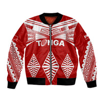 Tonga Rugby Bomber Jacket Proud Tongan Ngatu Kupesi World Cup 2023 No1 LT9 Unisex White - Polynesian Pride