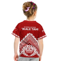 Tonga Rugby Kid T Shirt Proud Tongan Ngatu Kupesi World Cup 2023 No1 LT9 - Polynesian Pride