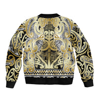 Aotearoa Iwi Ngati Whatua Bomber Jacket Maori Wharenui House Tribal Pattern LT9 - Polynesian Pride