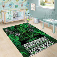 Aotearoa Iwi Ngati Maniapoto Area Rug Maori Wharenui House Tribal Pattern LT9 - Polynesian Pride