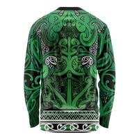 Aotearoa Iwi Ngati Maniapoto Long Sleeve Shirt Maori Wharenui House Tribal Pattern LT9 - Polynesian Pride