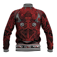 Aotearoa Iwi Te Arawa Baseball Jacket Maori Wharenui House Tribal Pattern LT9 - Polynesian Pride
