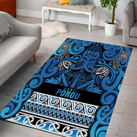 Aotearoa Iwi Ngati Porou Area Rug Maori Wharenui House Tribal Pattern LT9 - Polynesian Pride