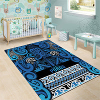 Aotearoa Iwi Ngati Porou Area Rug Maori Wharenui House Tribal Pattern LT9 - Polynesian Pride