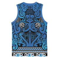 Aotearoa Iwi Ngati Porou Basketball Jersey Maori Wharenui House Tribal Pattern LT9 - Polynesian Pride