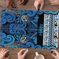 Aotearoa Iwi Ngati Porou Puzzle Maori Wharenui House Tribal Pattern LT9 - Polynesian Pride
