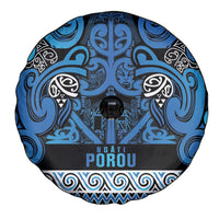 Aotearoa Iwi Ngati Porou Spare Tire Cover Maori Wharenui House Tribal Pattern LT9 - Polynesian Pride