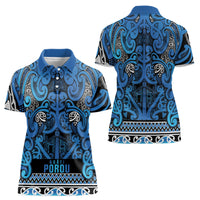 Aotearoa Iwi Ngati Porou Women Polo Shirt Maori Wharenui House Tribal Pattern LT9 - Polynesian Pride