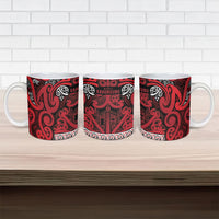 Aotearoa Iwi Ngati Kahungunu Ceramic Mug Maori Wharenui House Tribal Pattern LT9 - Polynesian Pride
