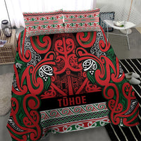 Aotearoa Iwi Tuhoe Bedding Set Maori Wharenui House Tribal Pattern LT9 - Polynesian Pride