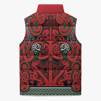 Aotearoa Iwi Tuhoe Sleeveless Puffer Jacket Maori Wharenui House Tribal Pattern LT9 - Polynesian Pride