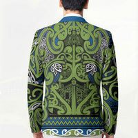Aotearoa Iwi Whakatohea Blazer Maori Wharenui House Tribal Pattern LT9 - Polynesian Pride