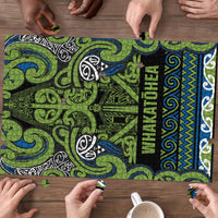 Aotearoa Iwi Whakatohea Puzzle Maori Wharenui House Tribal Pattern LT9 - Polynesian Pride
