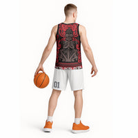Aotearoa Iwi Ngati Awa Basketball Jersey Maori Wharenui House Tribal Pattern LT9 - Polynesian Pride