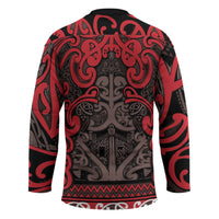 Aotearoa Iwi Ngati Awa Hockey Jersey Maori Wharenui House Tribal Pattern LT9 - Polynesian Pride