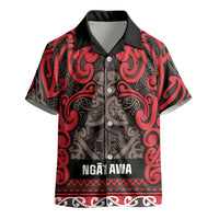 Aotearoa Iwi Ngati Awa Kid Hawaiian Shirt Maori Wharenui House Tribal Pattern LT9 - Polynesian Pride