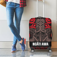 Aotearoa Iwi Ngati Awa Luggage Cover Maori Wharenui House Tribal Pattern LT9 - Polynesian Pride