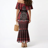 Aotearoa Iwi Ngati Awa Mermaid Dress Maori Wharenui House Tribal Pattern LT9 - Polynesian Pride