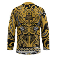 Aotearoa Iwi Ngāti Tama ki Te Waipounamu Trust Hockey Jersey Maori Wharenui House Tribal Pattern LT9 - Polynesian Pride