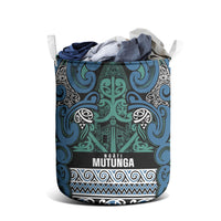 Aotearoa Iwi Ngati Mutunga Laundry Basket Maori Wharenui House Tribal Pattern LT9 - Polynesian Pride