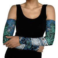 Aotearoa Iwi Ngati Mutunga Arm Sleeves Maori Wharenui House Tribal Pattern LT9 - Polynesian Pride