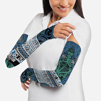 Aotearoa Iwi Ngati Mutunga Arm Sleeves Maori Wharenui House Tribal Pattern LT9 - Polynesian Pride