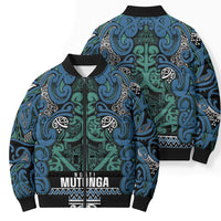 Aotearoa Iwi Ngati Mutunga Bomber Puffer Jacket Maori Wharenui House Tribal Pattern LT9 - Polynesian Pride