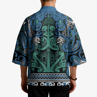 Aotearoa Iwi Ngati Mutunga Kimono Maori Wharenui House Tribal Pattern LT9 - Polynesian Pride