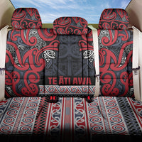 Aotearoa Iwi Te ati Awa Back Car Seat Cover Maori Wharenui House Tribal Pattern LT9 One Size Bright Red - Polynesian Pride