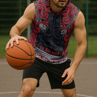 Aotearoa Iwi Te ati Awa Sleeveless Hoodie Maori Wharenui House Tribal Pattern LT9 - Polynesian Pride