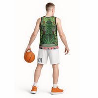 Aotearoa Iwi Ngati Maru Hauraki Basketball Jersey Maori Wharenui House Tribal Pattern LT9 - Polynesian Pride