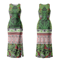 Aotearoa Iwi Ngati Maru Hauraki Couples Matching Tank Maxi Dress and Hawaiian Shirt Maori Wharenui House Tribal Pattern LT9 - Polynesian Pride