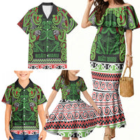 Aotearoa Iwi Ngati Maru Hauraki Family Matching Mermaid Dress and Hawaiian Shirt Maori Wharenui House Tribal Pattern LT9 - Polynesian Pride