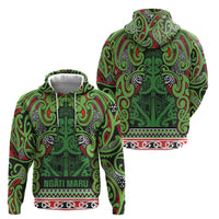 Aotearoa Iwi Ngati Maru Hauraki Hoodie Maori Wharenui House Tribal Pattern LT9 - Polynesian Pride