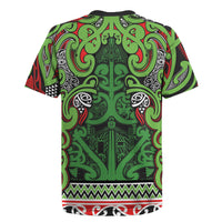 Aotearoa Iwi Ngati Maru Hauraki Rugby Jersey Maori Wharenui House Tribal Pattern LT9 - Polynesian Pride
