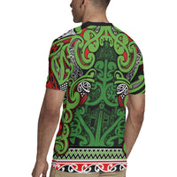 Aotearoa Iwi Ngati Maru Hauraki Rugby Jersey Maori Wharenui House Tribal Pattern LT9 - Polynesian Pride