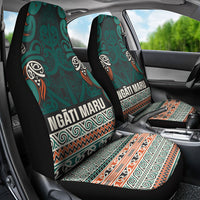 Aotearoa Iwi Ngāti Maru Taranaki Car Seat Cover Maori Wharenui House Tribal Pattern LT9 - Polynesian Pride