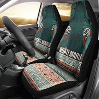 Aotearoa Iwi Ngāti Maru Taranaki Car Seat Cover Maori Wharenui House Tribal Pattern LT9 - Polynesian Pride