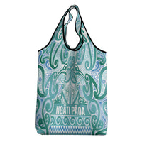 Aotearoa Iwi Ngati Paoa Grocery Bag Maori Wharenui House Tribal Pattern LT9 - Polynesian Pride