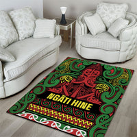 Aotearoa Iwi Ngati Hine Area Rug Maori Wharenui House Tribal Pattern LT9 - Polynesian Pride
