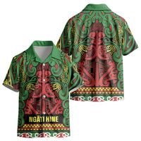 Aotearoa Iwi Ngati Hine Kid Hawaiian Shirt Maori Wharenui House Tribal Pattern LT9 - Polynesian Pride