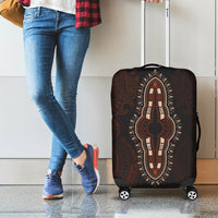 Africa Dashiki Luggage Cover African Tribal Art Mixed Polynesian Tattoo Red Color Unique LT9 - Polynesian Pride
