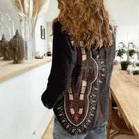 Africa Dashiki Women Casual Shirt African Tribal Art Mixed Polynesian Tattoo Red Color Unique LT9 - Polynesian Pride