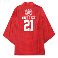 Custom Mate Ma'a Tonga Heritage Kimono Pacific Tribal Rugby Red Edition - Polynesian Pride