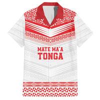 Custom Mate Ma'a Tonga Heritage Family Matching Long Sleeve Bodycon Dress and Hawaiian Shirt Pacific Tribal Rugby White Edition - Polynesian Pride