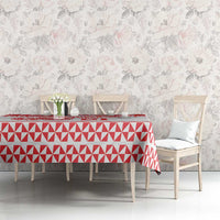 Custom Mate Ma'a Tonga Heritage Tablecloth Pacific Tribal Rugby White Edition - Polynesian Pride