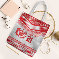 Custom Mate Ma'a Tonga Heritage Tote Bag Pacific Tribal Rugby White Edition LT9 White Strap One Size White - Polynesian Pride